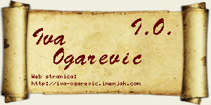 Iva Ogarević vizit kartica